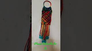 Silk Macrame Mobile 📲 Holder #macrame #handmade #reels #shorts