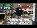 How the cybertrucks massive windshield wiper works