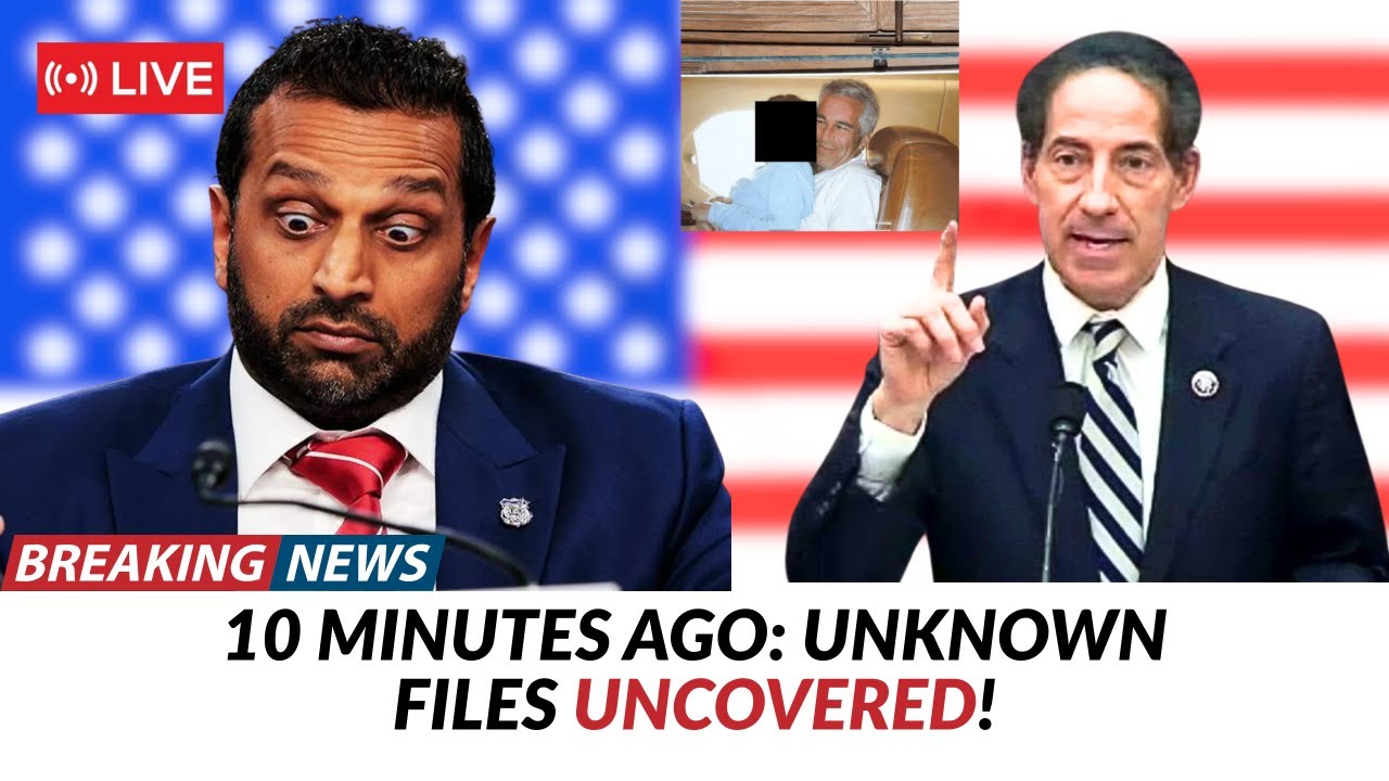 Ten minutes ago - Jamie Raskin revealed explosive information about the Epstein cover-up that was