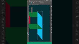 How to use Free Transform Tool in Illustrator 1/2 #tutorial #shorts