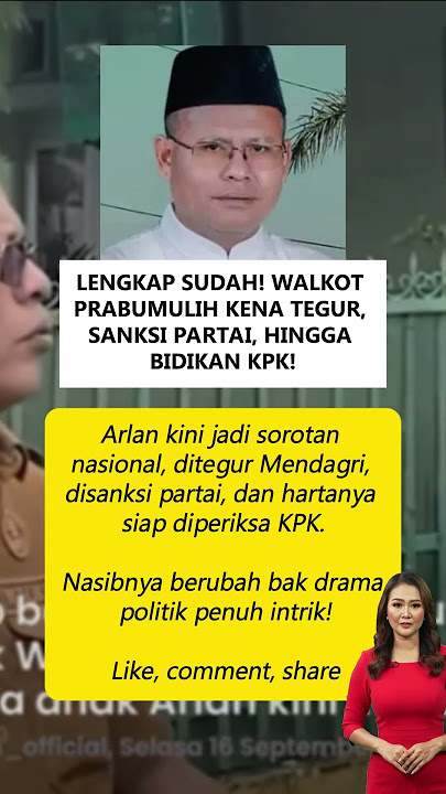 Nasib Tragis! Walkot Prabumulih Disorot dari Semua Arah, Sanksi Menghantui!