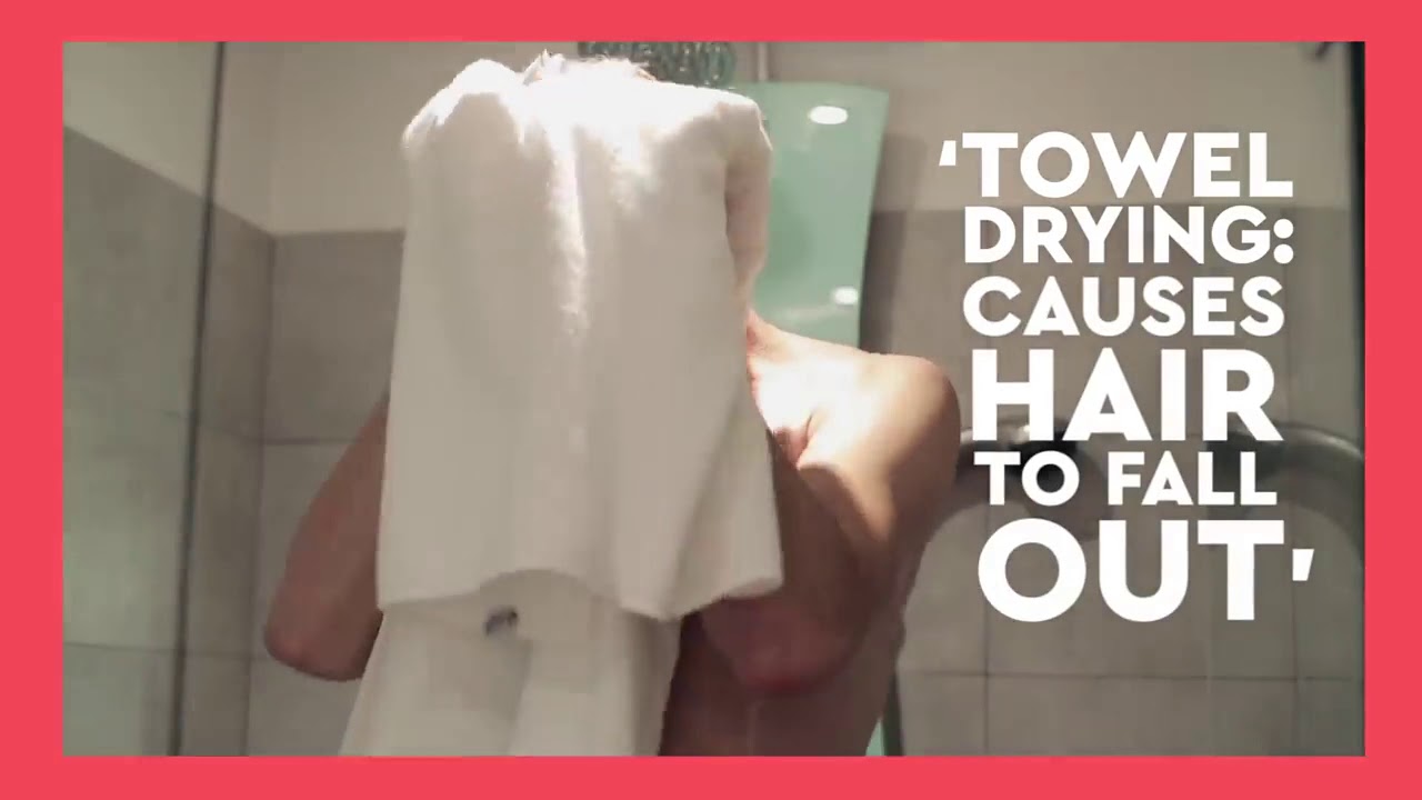 Does towel drying cause hair fall? YouTube