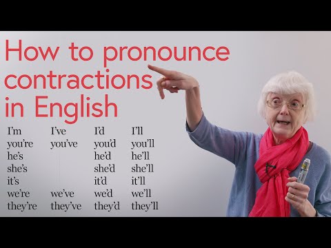 Basic English: How to pronounce contractions