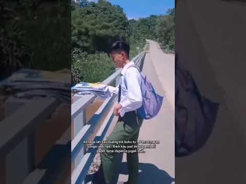 Pelajar Lepasan SPM Buang Buku Ke dalam Sungai #shorts