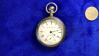 Elgin Pocket Watch Movement / Antique / 1890 / 7 Jewels / 18 Size
