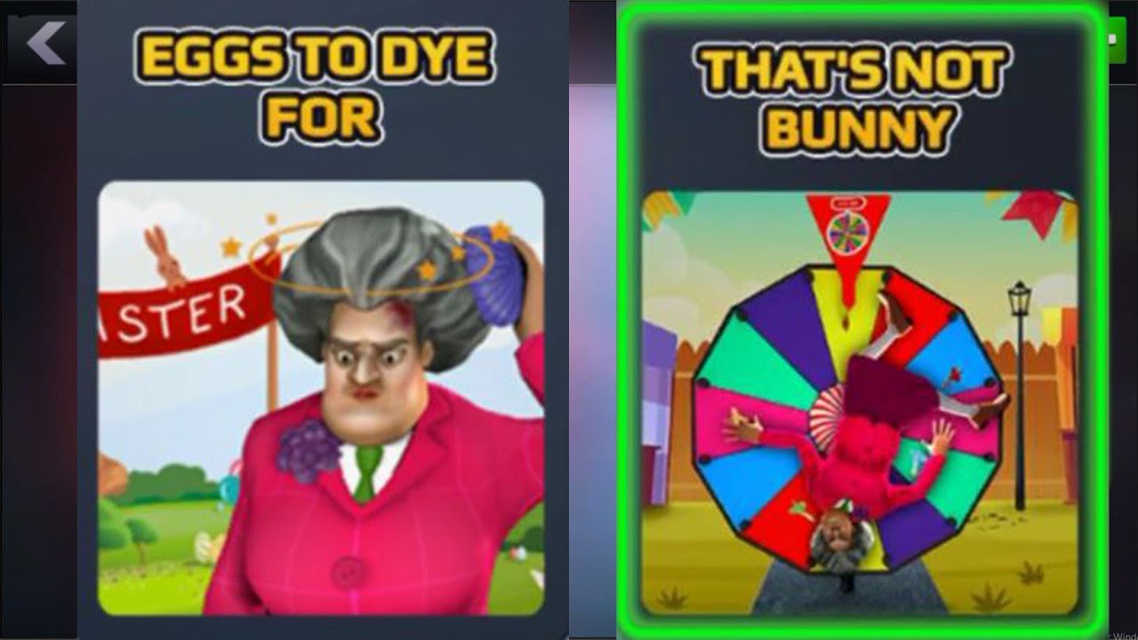 Scary Teacher 3D Eggs To Dye For VS That's Not Bunny. Nacho Average Squad Chapter All Last Levels 😎