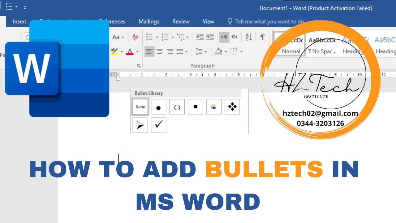 How To Add Bullets On Paragraph In MS Word Urdu Hindi YouTube How To Add Bullets On Paragraph In MS Word Urdu Hindi YouTube