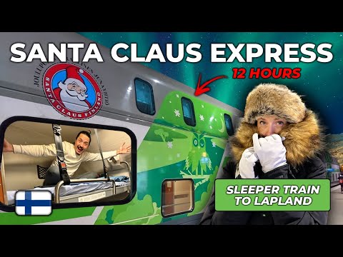 Overnight Artic Circle Sleeper Train FULL TOUR - Helsinki to Lapland SANTA CLAUS EXPRESS