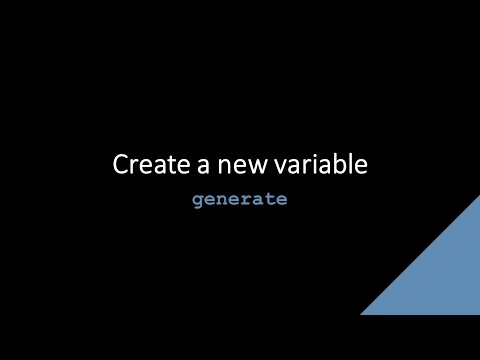 SDAS Stata TechTok - generate