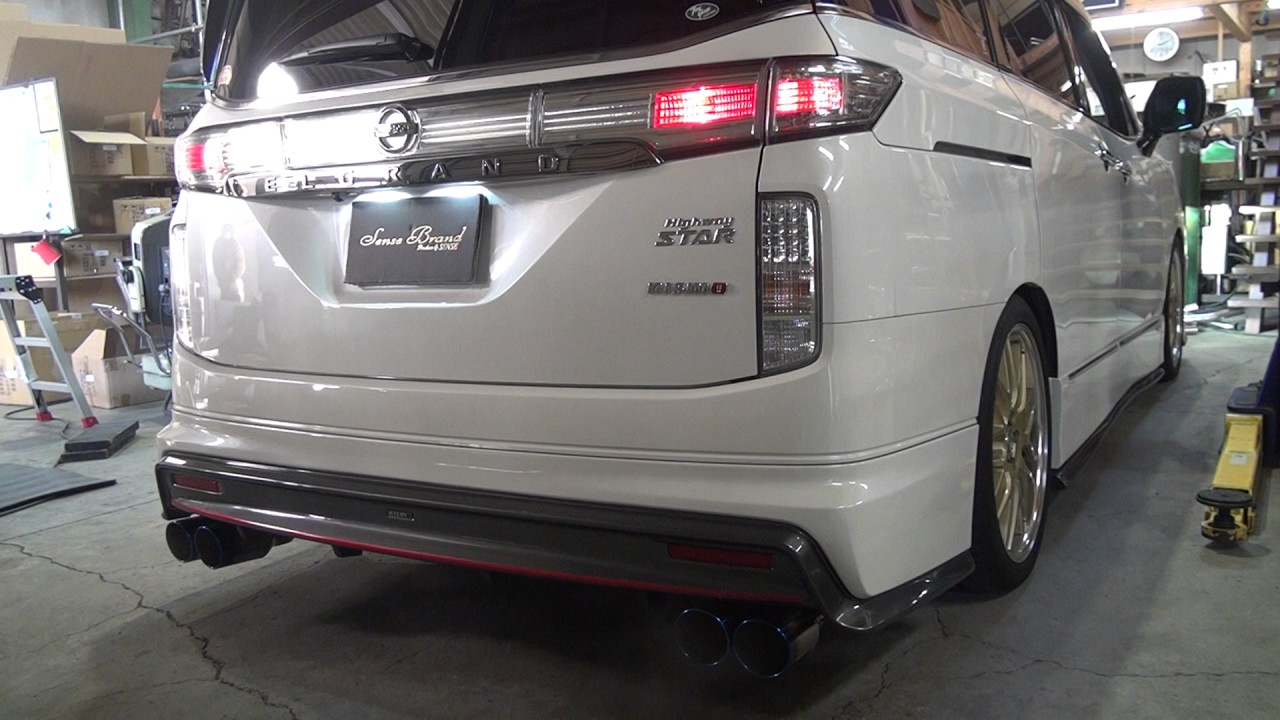 センスブランド マフラーサウンド 52エルグランド2．5L - YouTube