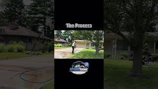 Cleaning Driveways is one of our Specialties #cleaning #powerwashing #satisfying