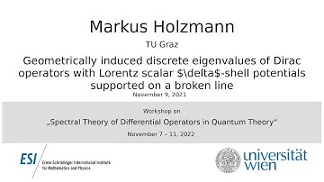 Markus Holzmann - Geometrically induced discrete eigenvalues of Dirac operators with Lorentz...
