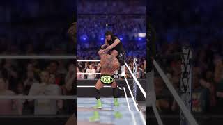 Batista Bomb and Batista Military Press on Table WWE 2K25 PC Gameplay