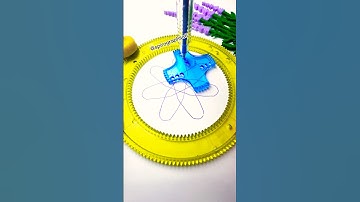 Spirograph Ruler Magic🌀 Perfect Patterns #spirograph #designruler #oddlysatisfying #viralshorts #art