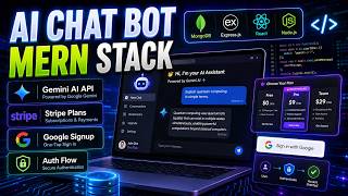 Build AI Chatbot with MERN Stack + Gemini API | Google Auth &amp; Stripe Integration 🔥