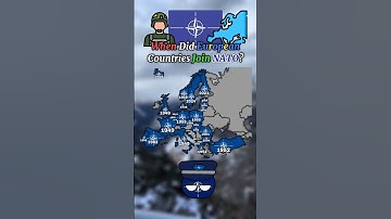 When did European countries join NATO? #geography #mapping #europe #map