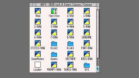 Installing Cannon Fodder on RiscOS 3