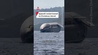 SpaceX rocket towed to Christmas Island after splashing down in Indian Ocean