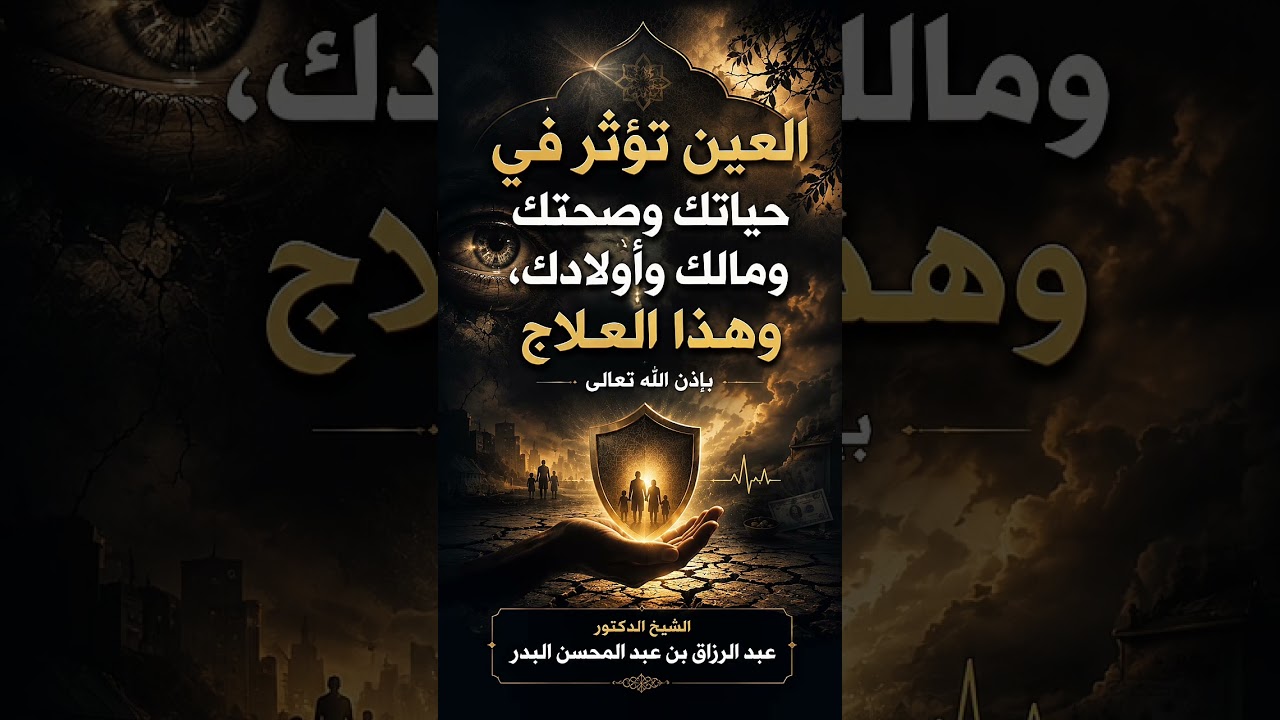 العين تؤثر في حياتك وصحتك ومالك وأولادك، وهذا العلاج بإذن الله تعالى . الشيخ.د. عبد الرزاق البدر .