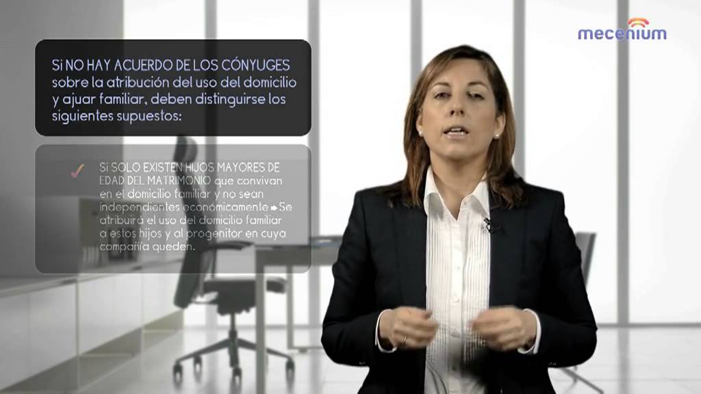 Atribución del uso de la vivienda y ajuar familiar
