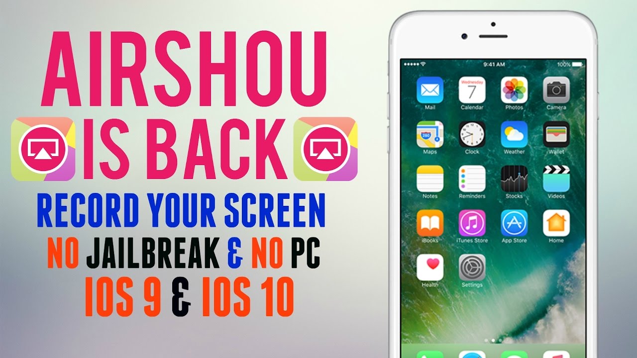 AIRSHOU IS WORKING AGAIN! (IOS 9/10) NO JAILBREAK/NO PC [FREE]