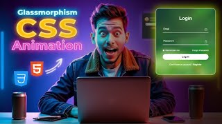 I created an Animated Glassmorphism Login form using HTML & CSS | AsmrCodes