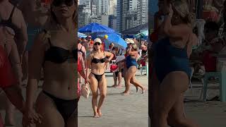 🇧🇷 Balneário Camboriú Beach A Beautiful Summer Day 4K