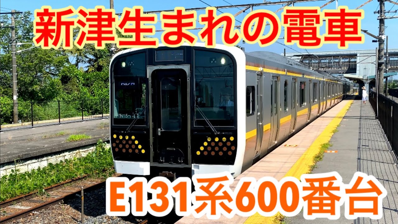 新津生まれの電車 E131系600番台を見に行ってきた！ - YouTube