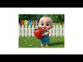 Booboo Learns Fruits | Apple Banana Orange | Kids Learning Video