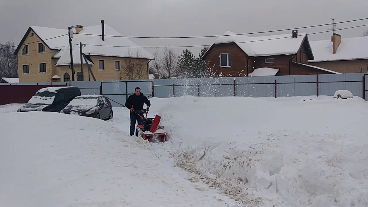 Снегоуборочная приставка к мотоблоку Мегаладон - YouTube