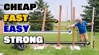 3 Ways to Set a Fence Post (+1 Bonus Method) by Home RenoVision DIY 147,335 views 1 month ago 14 minutes, 10 seconds