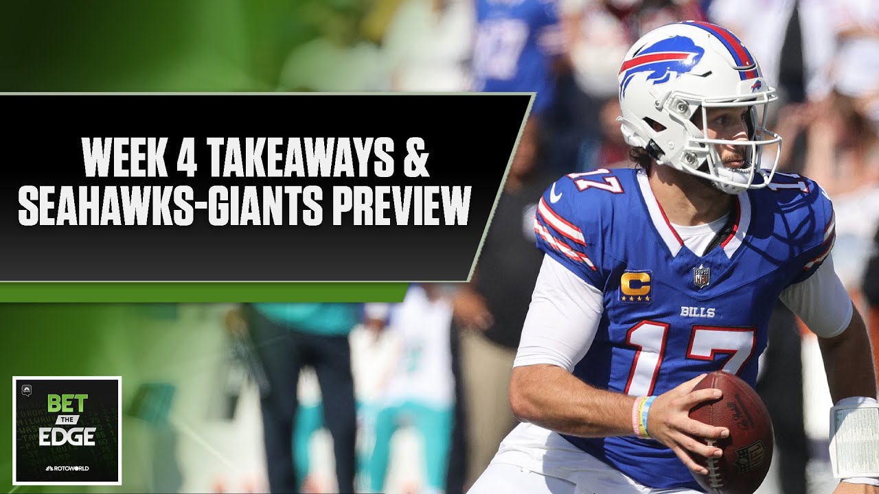 Week 4 reactions + Seahawks-Giants odds + Cowboys-49ers Week 5 | Bet the Edge (10/2/23) | NBC Sports