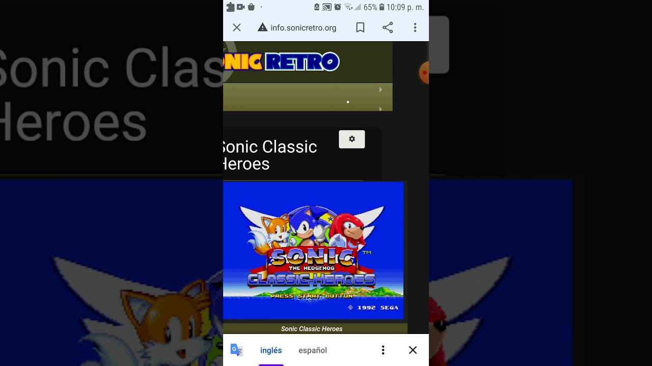 Cómo Descargar Sonic Classic Heroes Para Android 