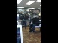 A fight breaks out between customers and staff at Burger King because the food took too long!!!!