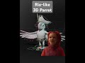 Parrot #3D #Character #3dnimation #disney #pixar #dreamworks #characterdesign #characteranimation