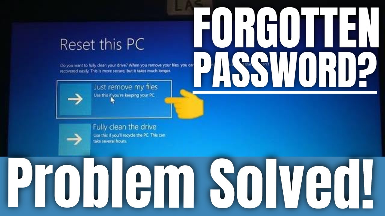 2020 RESET FORGOTTEN PASSWORD | How To FORMAT Windows 10 without ...