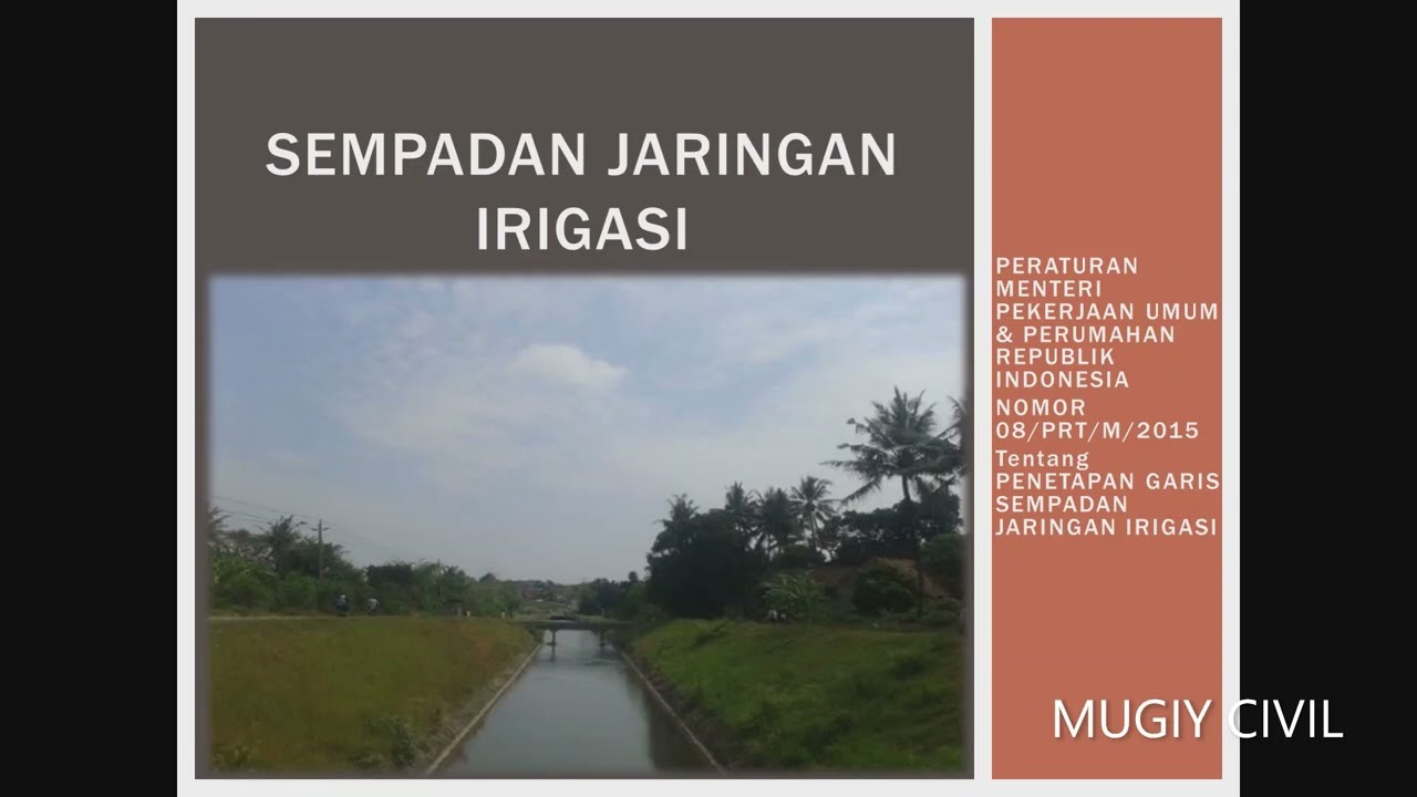 SEMPADAN JARINGAN IRIGASI #IRIGASI #SEMPADAN