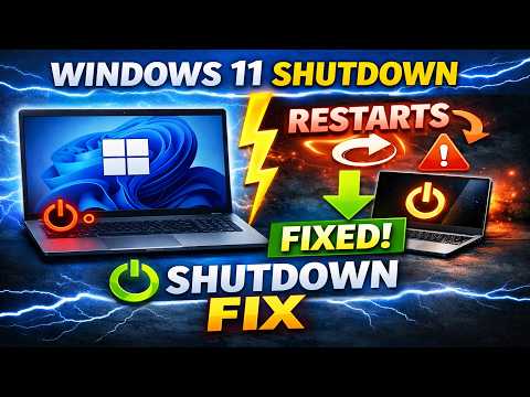 Laptop Restarts Instead of Shutting Down? FIX Windows 11 ⚡