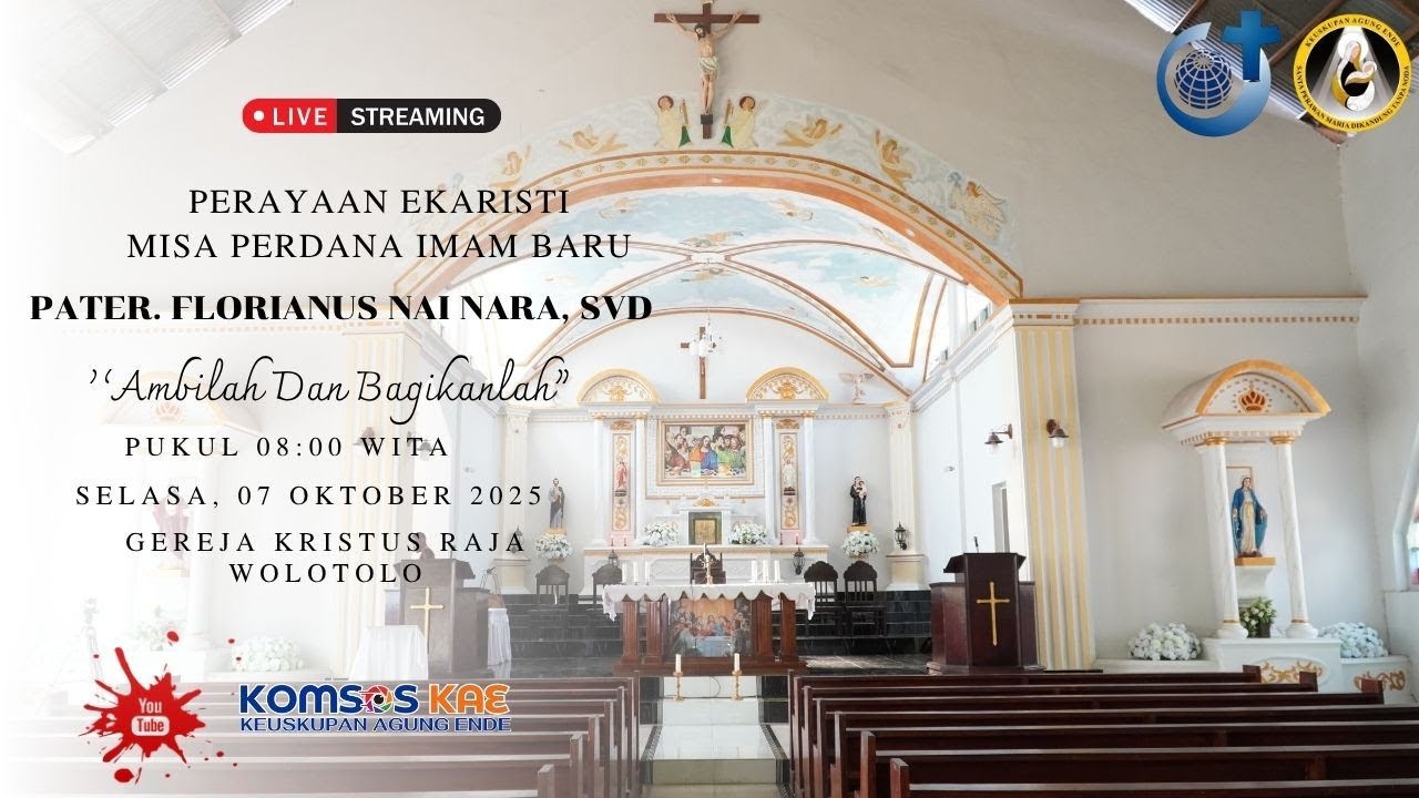 MISA PERDANA IMAM BARU P. FLORIANUS NAI NARA, SVD | WOLOTOLO, SEALSA 07 OKTOBER 2025