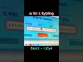 a to z typing - what's your best? #typing #typingskills #atoz #speedtyping #shorts