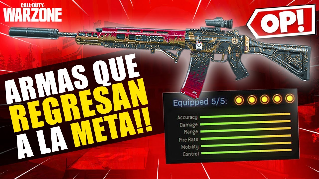 LAS 5 MEJORES ARMAS de Modern Warfare en WARZONE!! 😍 VUELVEN A LA META ...