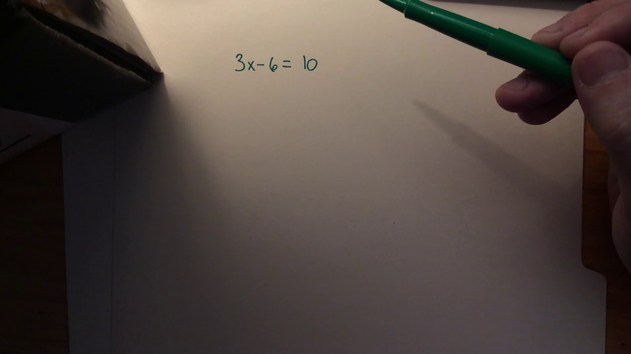 Solve 2 step FA example - YouTube