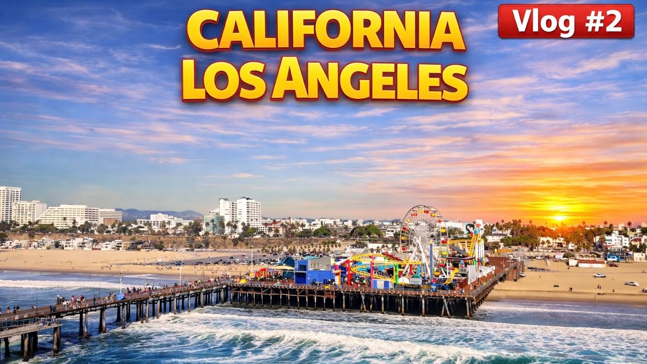 LOS ANGELES - Santa Monica, Venice Beach, Hollywood - Vlog #2