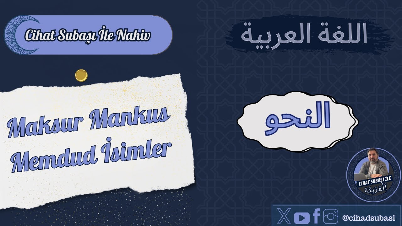 Nahiv I Maksur Mankus Memdüd isimlerin İrabı