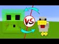 SLİME EV vs TAVUK EV - Minecraft