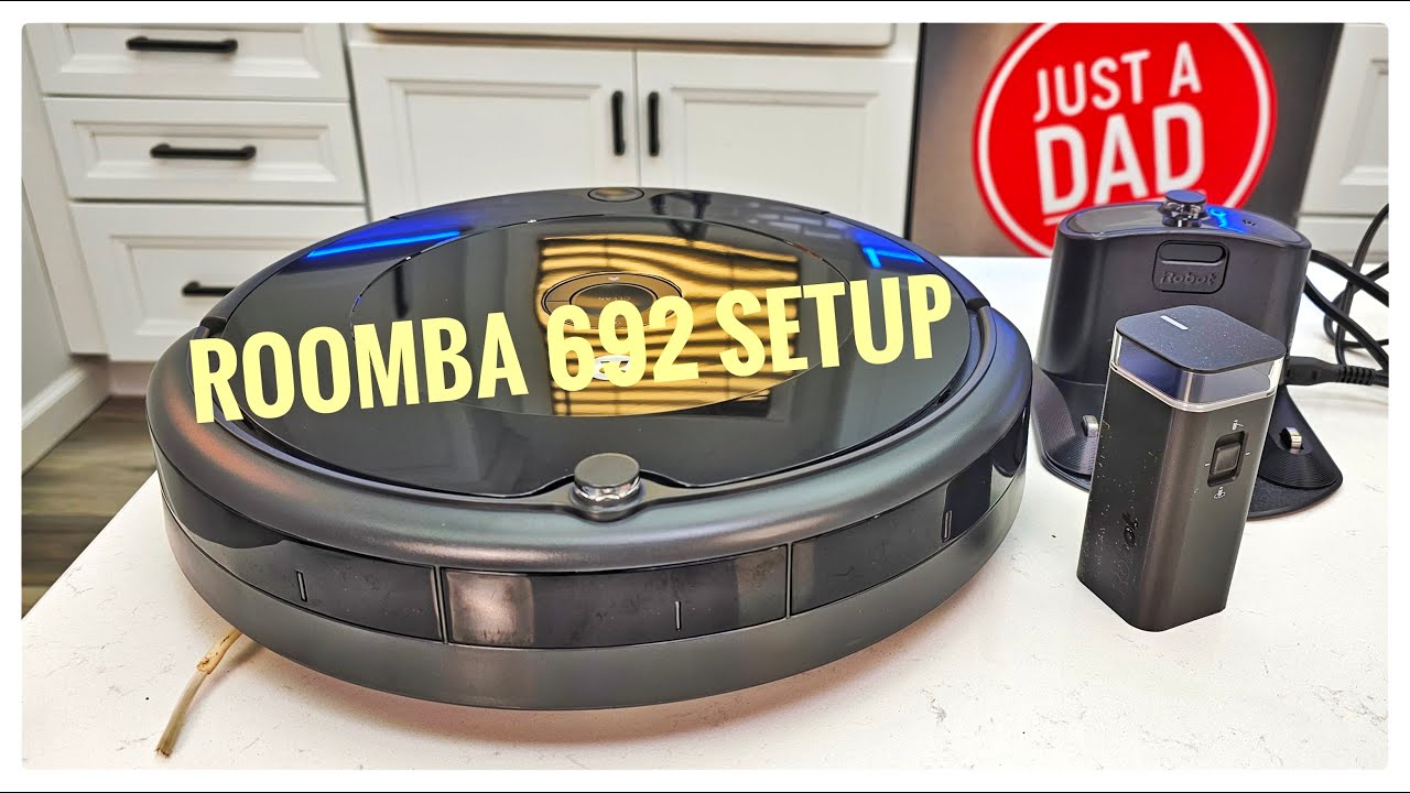 How To Setup iRobot Roomba 692 Robot Vacuum Unboxing and Connect to Wi-Fi  iPhone App 