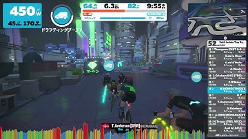 Zwift Insider Tiny Race (4 of 4) (B) on Rooftop Rendezvous - goal sprint