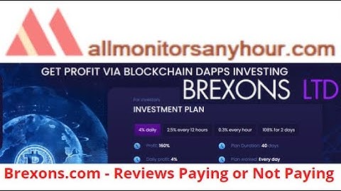 Brexons.com, Reviews Paying Or Not Paying ? & #HYIP daily update, #all hyip monitors 24 hour,