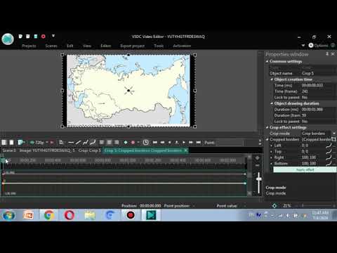 how to make map animation with vsdc free video editor
