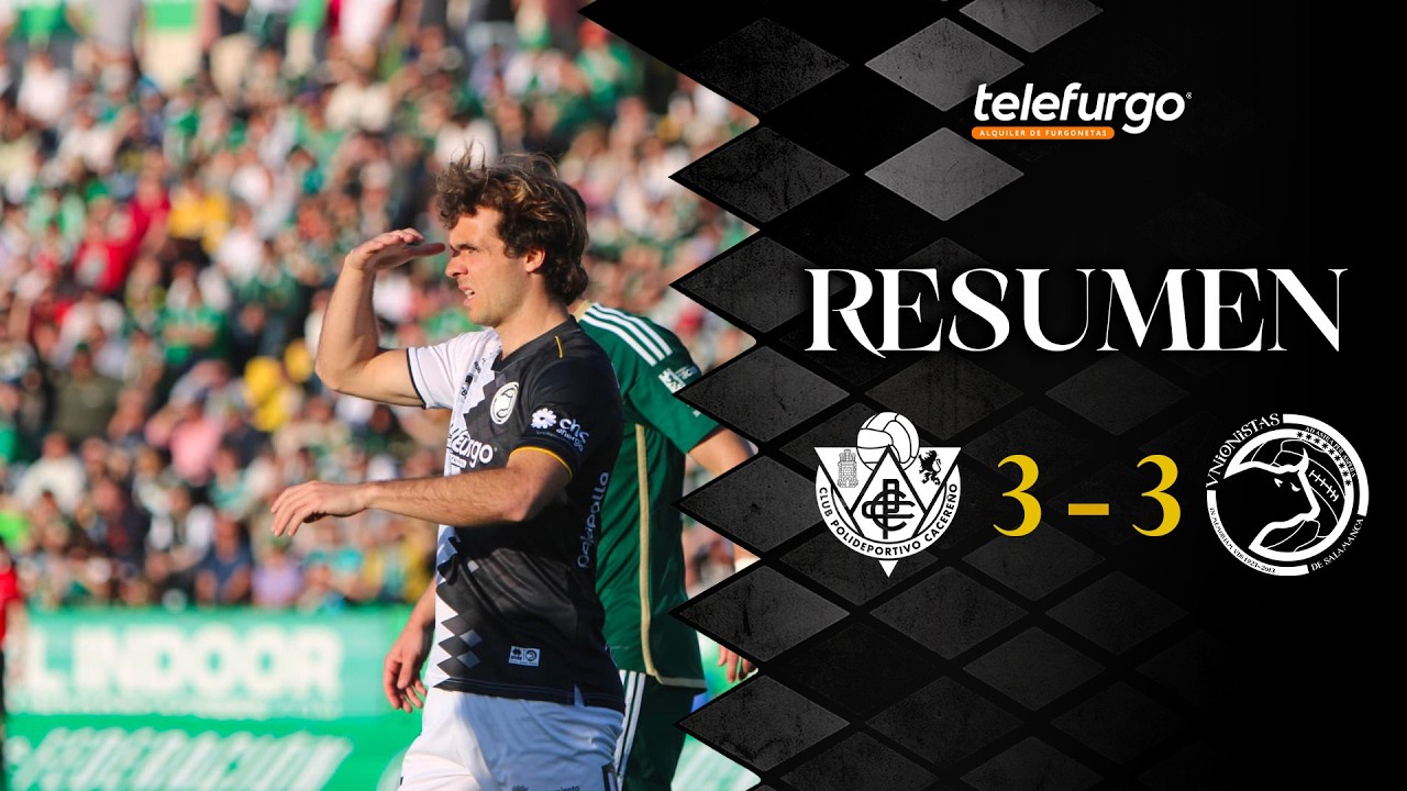 RESUMEN CD Cacereño 3-3  Unionistas de Salamanca CF | Jornada 26 | 1ª FEDERACIÓN Temp. 2025/26